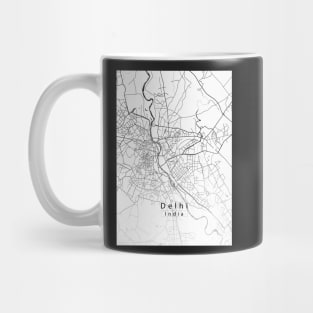 Delhi India City Map Mug